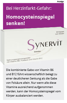 Herzinfarkt-Gefahr? Synervit hilft bei erhöhtem Homocysteinspiegel