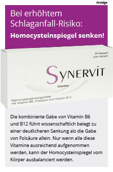 Erhöhtes Schlaganfall-Risiko? Synervit senkt erhöhten Homocysteinwert